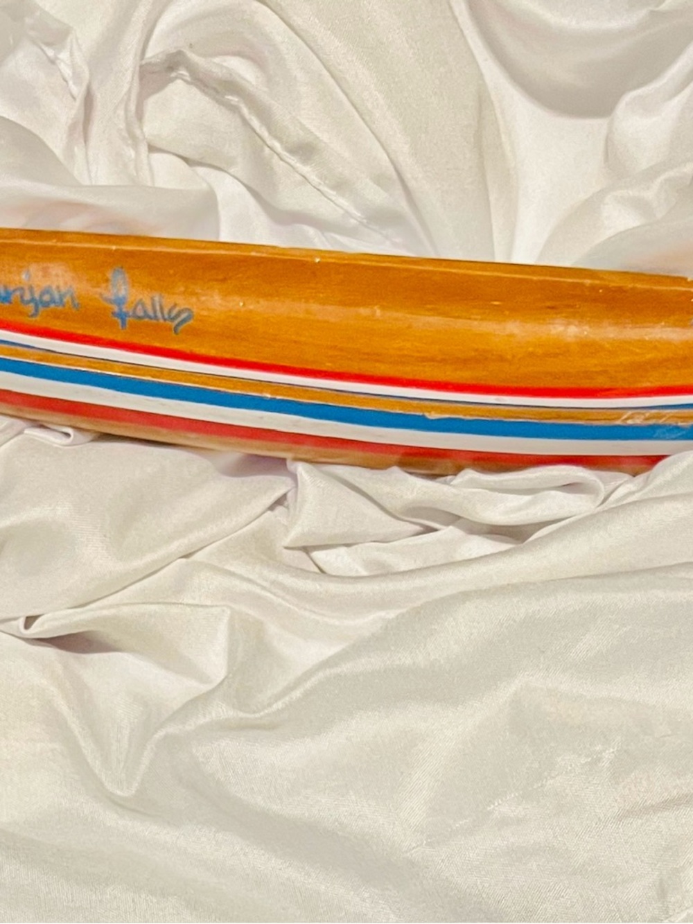 Vintage Pagsanjan Falls Philippines Hand  Carved 13” Canoe